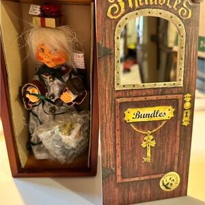 Annalee Holiday Decor with Red and Gray Accents